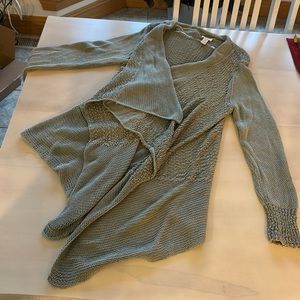 Very pretty Chicos sage green cardigan. Size 2 (equivalent to a 12)